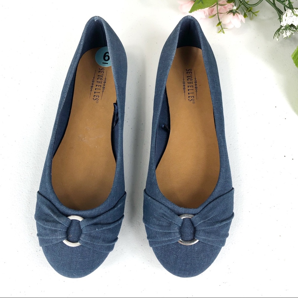 Seychelles Blue sandals slip on size 6 (#42) - Picture 6 of 8